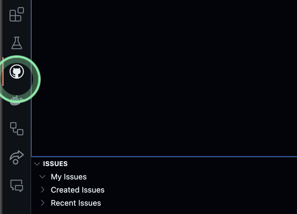 Show GitHub icon in sidebar menu of Codespace